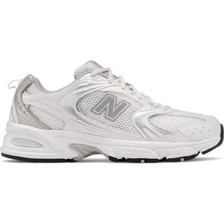 New Balance 530 Herren Weite M White/Silver Metallic 44
