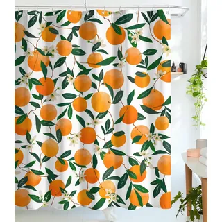 Lifeel Duschvorhang 120 x 180 cm grün/orange