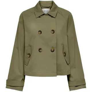 Only Kurzjacke »ONLAPRIL SHORT TRENCHCOAT OTW NOOS«, grün