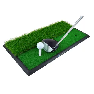 ME AND MY GOLF Dual Turf Golf-Schlagmatte, Schwarz