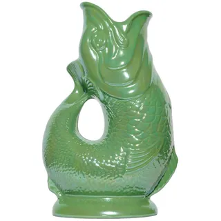 Gluckigluck Karaffe mit „Gluck-Gluck“-Geräusch 27,5/17/9,5 cm , Hellgrün , Keramik , Tiere , 1.2 L , Organisch , handgemacht , Geschirr, Kannen & Karaffen, Wasserkaraffen & Krüge