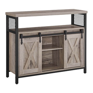 VASAGLE Sideboard, LSC092B02 grau 100,0 x 33,0 x 80,0 cm