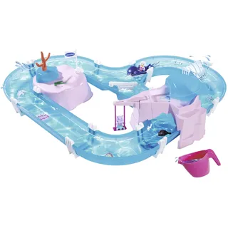 Aquaplay Meerjungfrau Wasserbahn - Outdoor-Wasserspiel mit Bahn, Boot und 2 Spiel-Figuren in Meerjungfrauen-Optik, Wasserspielzeug für Kinder ab 3 Jahre, 108 x 90 x 18 cm