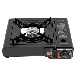 Grill, Gasgrill, Tragbares Design, schwarz - Schwarz