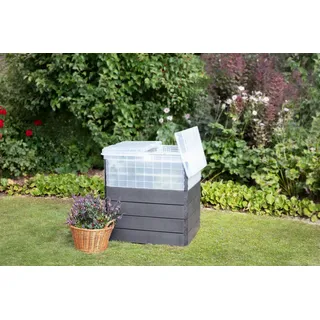GARANTIA Hochbeet Ergo Quadro Turbo Plus M 85 x 85 x 85 cm Braun