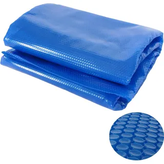 Pool-Abdeckung Wärmeplane Abdeckplane Solarplane Solarabdeckung, Stärke: 200 μm rund 4,57m blau - Blau