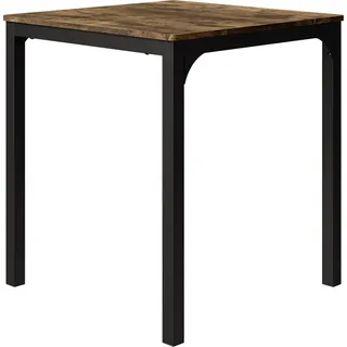 Vicco Fyrk 70 x 70 x 70 cm Schwarz/Eiche rustikal