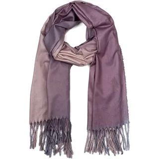 styleBREAKER Schal "Schal mit 2-Farbigem Farbverlauf" 1 Stk., beige, lila