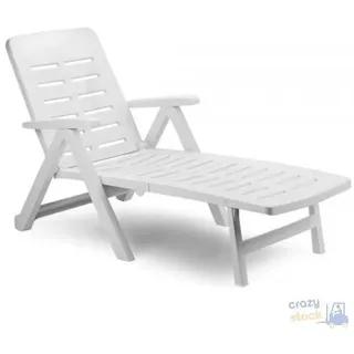 Faltbares Bett Mit Rädern Smeraldo Weiß Cm 72x189xH 96