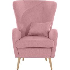 Bild Guido Maria Kretschmer Home&Living Sessel »Sallito«, in verschiedenen Bezugsqualitäten, und Farben, Sessel ohne Hocker, (separat erhältlich), rosa