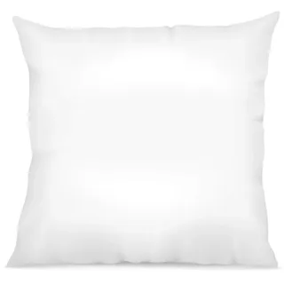 laurentMortreux Baumwollperkal-Milben-Kochkissen, 65 x 65 cm, flauschig, Polyester, weiß, 65 x 65 cm