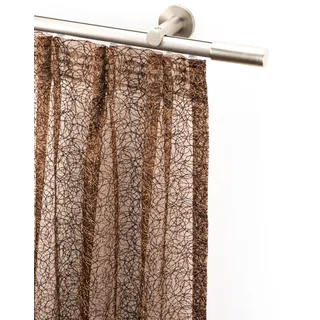 GARESA »EASY« Ø 20 mm 1 läufig-läufig Wunschmaßlänge Vorhanggarnitur-Innenlauf, verlängerbar, Wandmontage, Aluminium, goldfarben