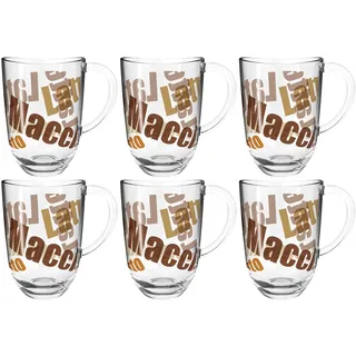 LEONARDO Napoli Latte Macchiato Tassen 0,38 l 6 St.