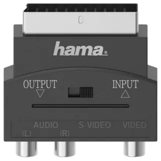 Hama Video-Adapter, S-VHS-Kupplung/3 Cinch-Kupplungen - Scart-Stecker, 4-polig, Video Converter