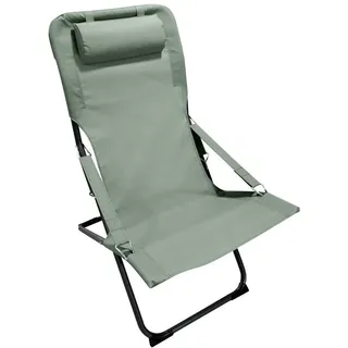 Mobili Rebecca Garten-Relaxsessel Grün 63/83/98 cm , Metall , 63x88x83 cm , Gartenmöbel, Gartensessel, Gartenklappstühle