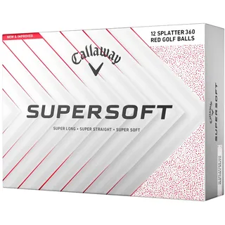 Callaway Golf Supersoft Golfball 2025, Rot Gesprenkelt
