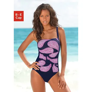 LASCANA LASCANA, Badeanzug im modischen Floralprint mit Shaping-Effekt, blau