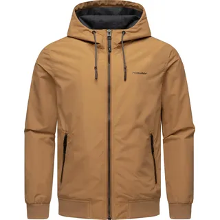 Ragwear Outdoorjacke »Bomberjacke Perci«, mit Kapuze, Stylische Herren Übergangsjacke mit großer Kapuze, braun