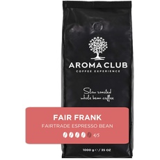 Aroma Club Kaffeebohnen bio 1 kg – Fair Frank Medium/Dark röstung – Vietnam – Slow Roast – Für alle Kaffeemaschinen