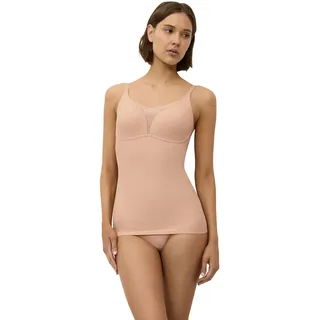 Triumph BH-Hemd "Shape Smart Bra-Shirt" glättend, ohne Bügel, tiefer V-Ausschnitt mit Mesh-Details, neutral beige