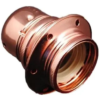 Dekorative Lampenfassung aus Kupfer, E27