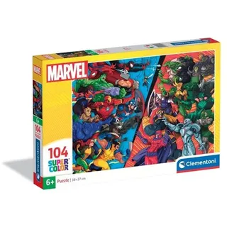 Clementoni Marvel Heroes VS Villains Super Colour Jigsaw Puzzle (104)