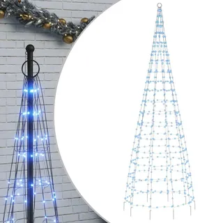 LED-Weihnachtsbaum für Fahnenmast 550 LEDs Blau 300 cm - Blau