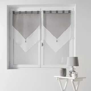 Douceur d'intérieur Casativo, Vorhang, 2er-Set Gardinen, mit Schlaufen, 60 x 90 cm,
