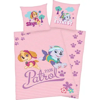 PAW PATROL Kinderbettwäsche »Skye und Everest«, mit tollem Paw Patrol Motiv, rosa