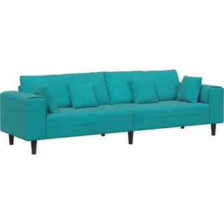 vidaXL Sofa Türkis 250 x 77 x 76 cm Samt - Türkis