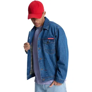Jeansjacke QUIKSILVER "All Ride Denimt", Herren, Gr. L, medium blau, Obermaterial: 100% Walkfrottier;, Jacken Jeansjacke
