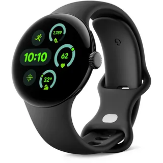 Pixel Watch 3 41 mm Bluetooth + LTE matte black Sportarmband obsidian