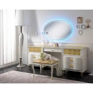 Luxus Set Schminktisch Spiegel XXL Konsole Kommode Schlafzimmer Modern Komplett