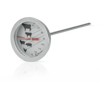 Metaltex Grillthermometer 9,5 cm Edelstahl grau