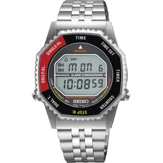 Seiko Digital Chronograph Rotocall Schwarz/Rot