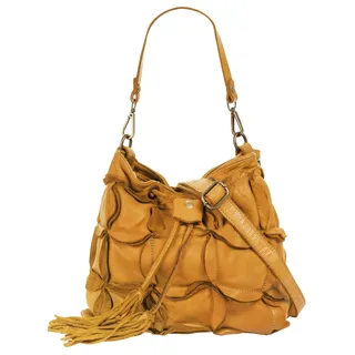 Samantha look Henkeltasche Leder Yellow