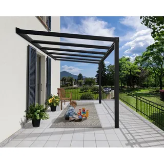 CANOPIA Terrassenüberdachung Stockholm 340 x 370 cm grau