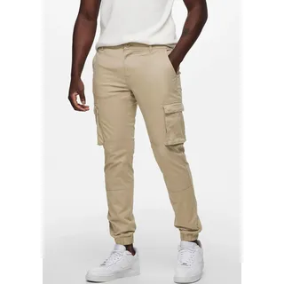 Only & Sons ONSCAM Verjüngt Cargo-Hose Beige 34