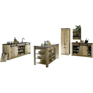 Home Affaire Küchenzeile Sherwood 400 cm braun
