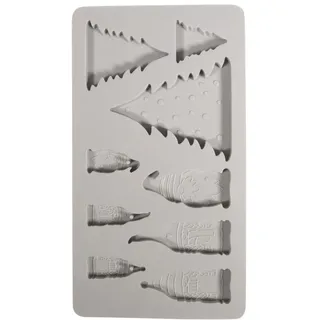 Rayher Gießform Silikon Wichtelfamilie grau