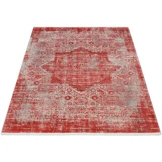 OCI DIE TEPPICHMARKE Teppich »COLOUR MEDI« rechteckig 8 mm Höhe, rot