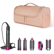 SITHON Reisen Tasche für Dyson Airwrap Styler, Tragbare Hülle Tasche für Dyson Airwrap Frisur-Werkzeug und umfangreichem Zubehör, Aufbewahrungstasche mit Haken Reisetasche (Roségold)