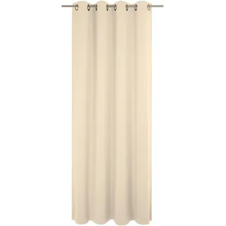 Vorhang WIRTH "Newbury" Gr. 5, beige, B:130cm H:255cm, Jacquard, Baumwolle, Polyester, Gardinen, Vorhang
