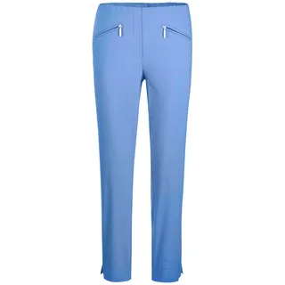 GOLDNER 7/8-Hose »Kurzgröße Stretchhose LOUISA, dehnbar & mit Taschen«, blau