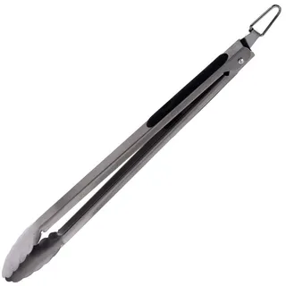 Grillzange - Edelstahl - 38 cm lang - Silber