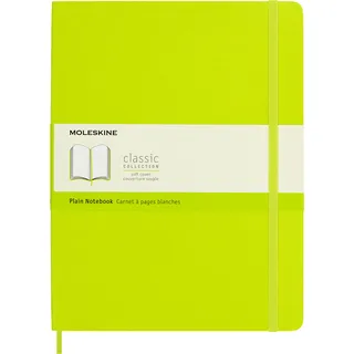 Moleskine Notizbuch XL 19x25cm blanko Softcover Limettengrün,