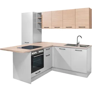 BASIC by Balculina Küchenzeile Girona 265 cm Weiß