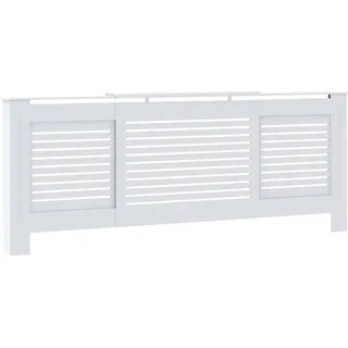 vidaXL MDF Heizkörperverkleidung Weiß 205 cm