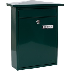 Arregui Home E5713 Individueller Briefkasten aus Stahl, Größe M (DIN A4), Grün