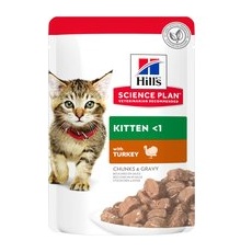 12 x 85g Hill's Science Plan Kitten Hrană umedă pisici - Curcan